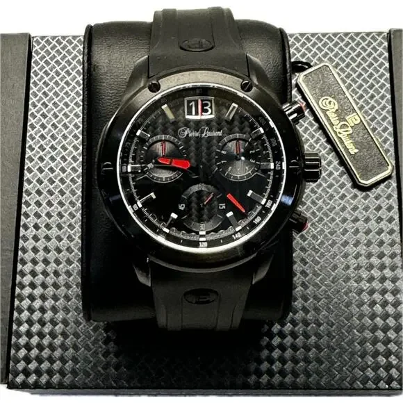 Pierre Laurent Men's Performance Swiss Chronograph Watch 45mm Luxury NWT $850